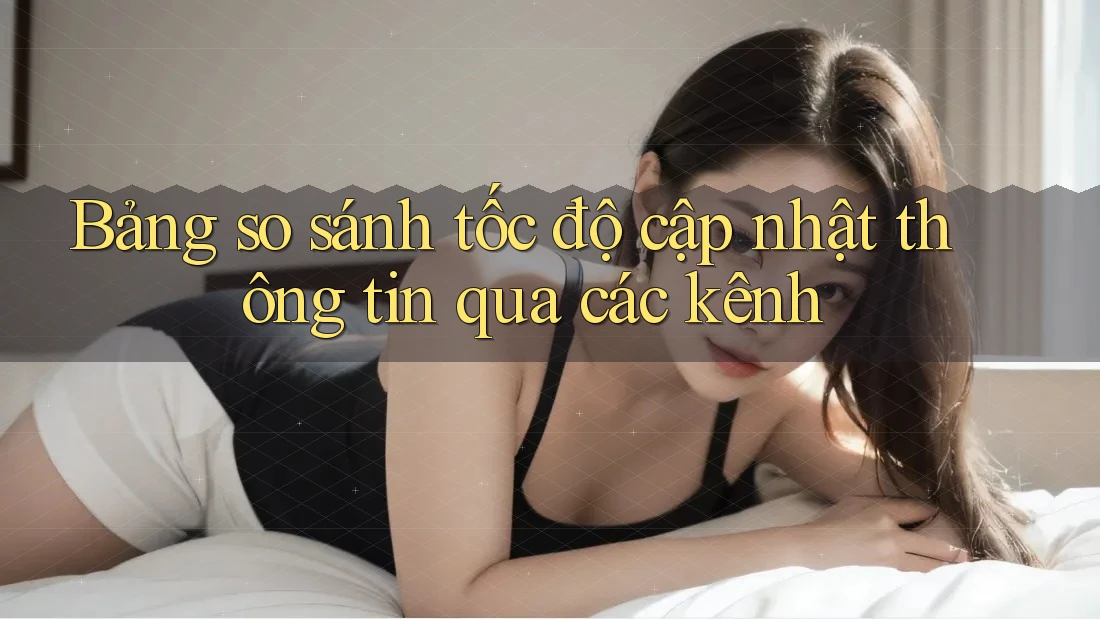Bảng so sánh tốc độ cập nhật thông tin qua các kênh