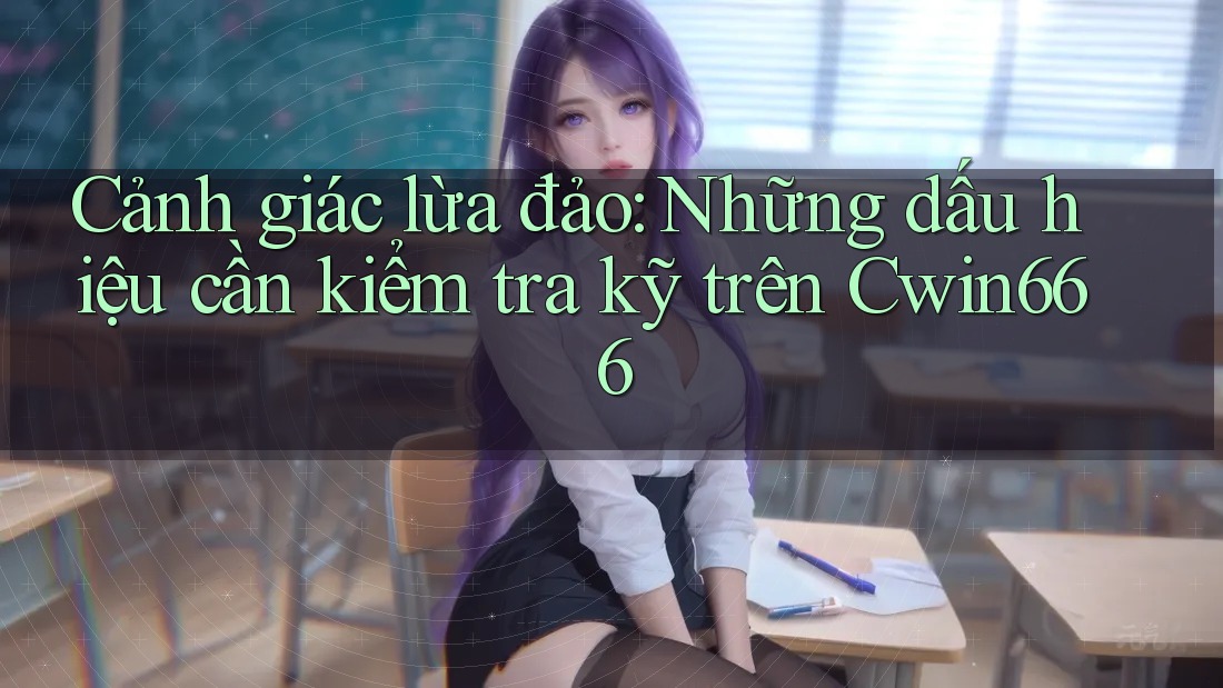 Cảnh giác lừa đảo: Những dấu hiệu cần kiểm tra kỹ trên Cwin666 Cảnh giác lừa đảo: Những dấu hiệu cần kiểm tra kỹ trên Cwin666