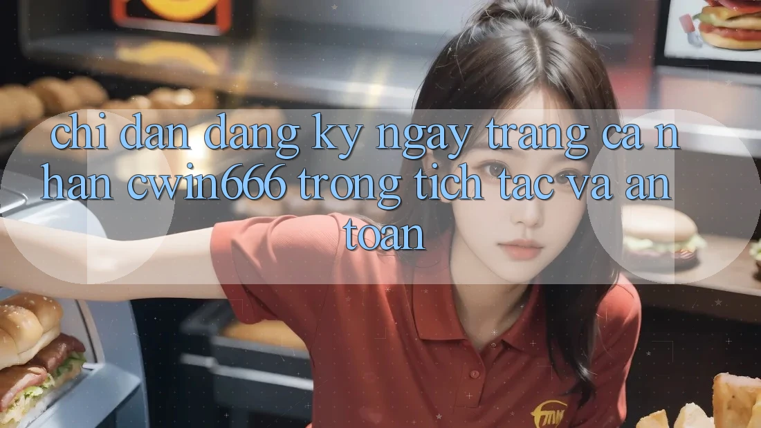 Chỉ dẫn Đăng ký ngay Trang cá nhân Cwin666 Trong tích tắc và An Toàn
