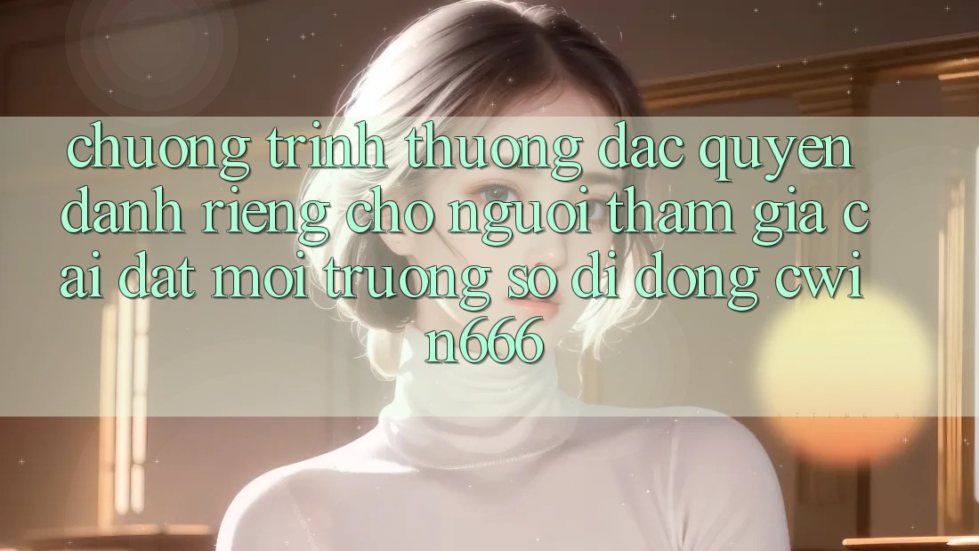 Chương trình thưởng Đặc Quyền Dành Riêng Cho Người tham gia Cài đặt Môi trường số di động Cwin666