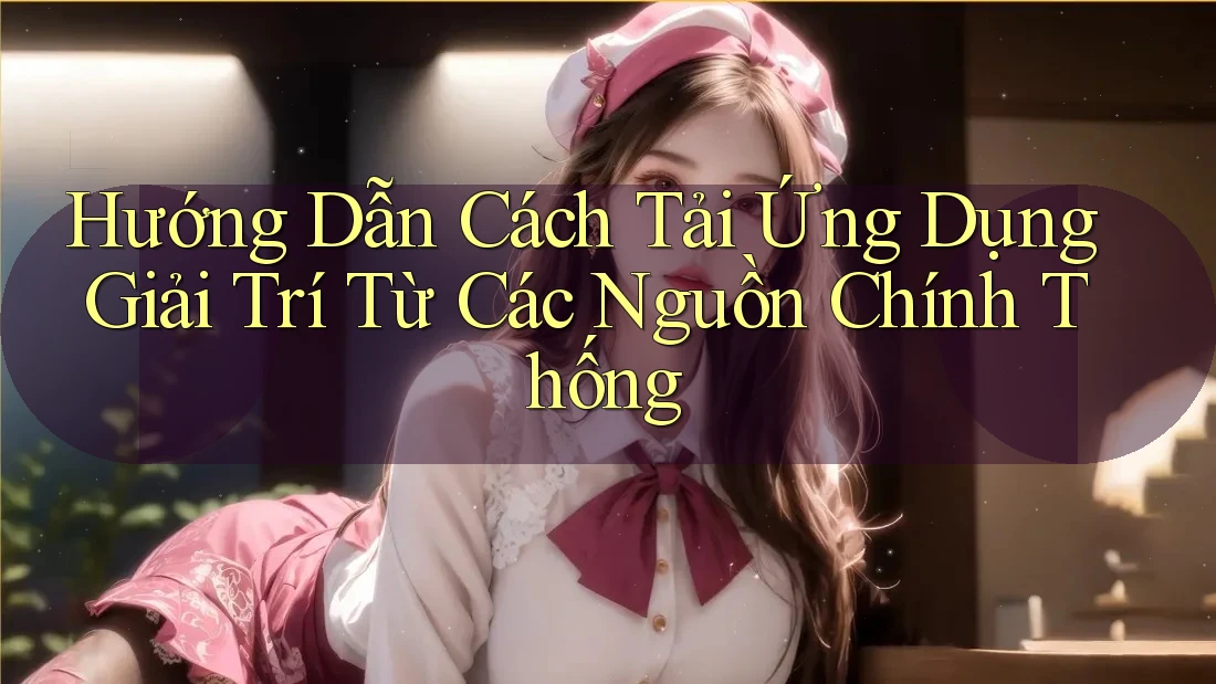 Hướng Dẫn Cách Tải Ứng Dụng Giải Trí Từ Các Nguồn Chính Thống