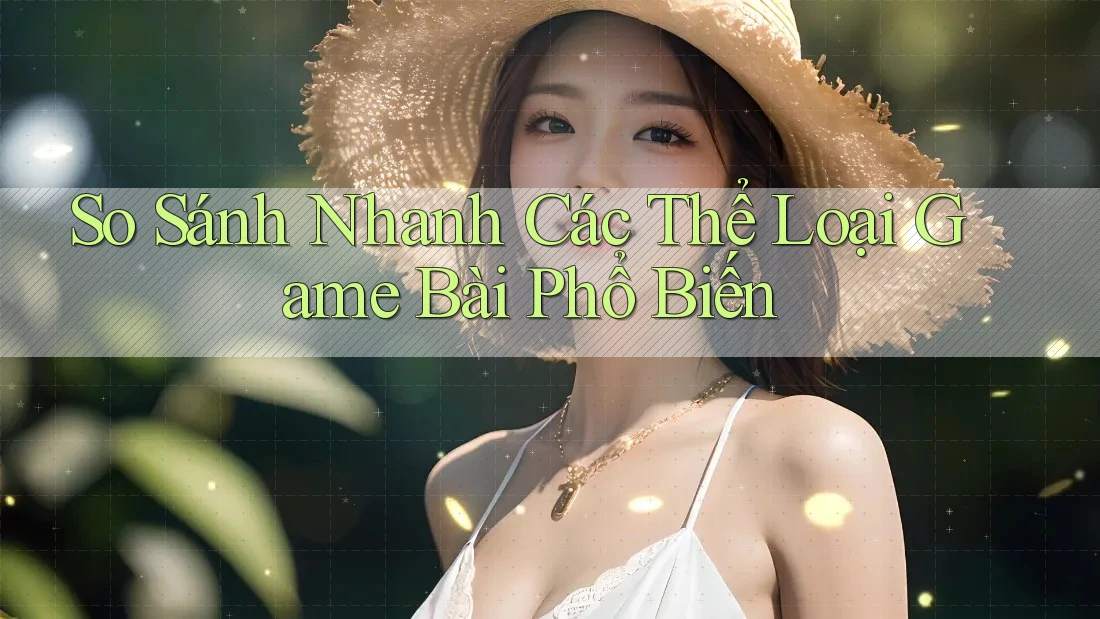 So Sánh Nhanh Các Thể Loại Game Bài Phổ Biến